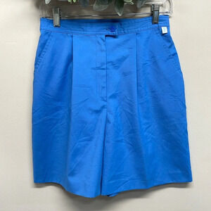 Lily’s of Beverly Hills Vintage High Waisted Pleated Shorts Blue 10